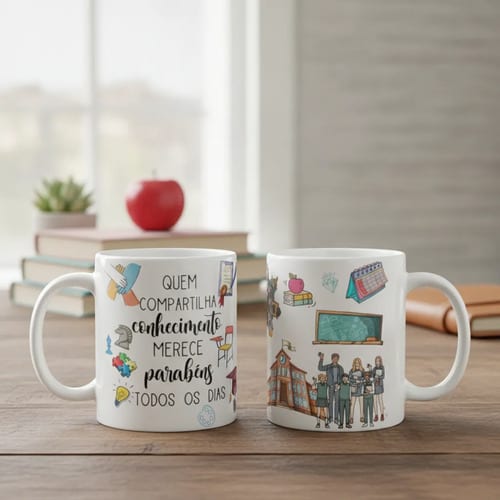 Caneca Presente Dia Dos Professores Para Diretora De Escola - Dia dos Professores (Direção Escolar)
