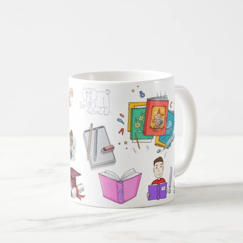 Caneca Presente Dia Dos Professores Alfabetização Infantil
