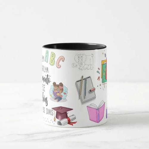 Caneca Presente Dia dos Professores Professora Alfabetização
