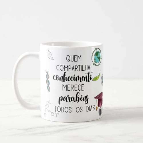 Caneca Presente Dia Dos Professores Professora Biologia