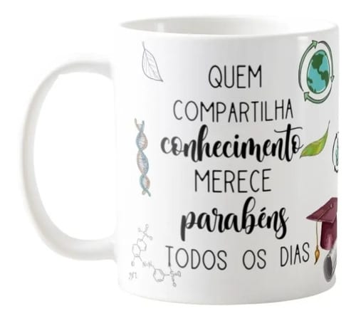 Caneca Presente Dia Dos Professores Professora Biologia - Dia dos Professores (Biologia)