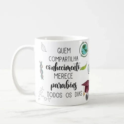 Caneca Presente Dia Dos Professores Professora Biologia