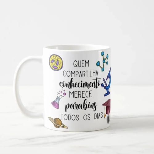 Caneca Presente Dia Dos Professores Professora De Ciências - Dia dos Professores (Ciências)