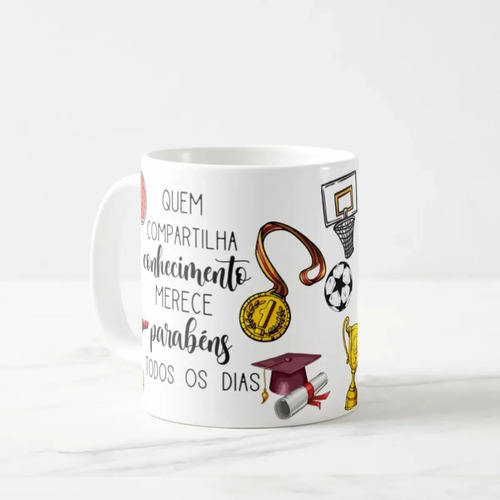 Caneca Presente Dia Do Professor Professor Educação Física