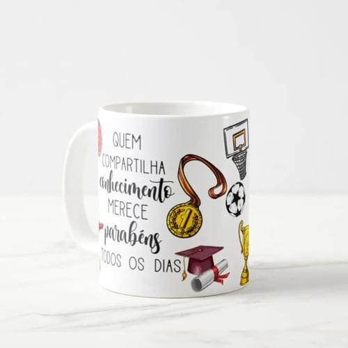 Caneca Presente Dia Do Professor Professor Educação Física