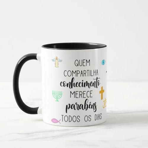 Caneca de Presente Dia Professores Ensino Religioso Teologia - Dia dos Professores (Ensino Religioso)