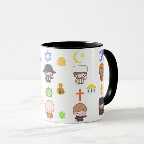 Caneca de Presente Dia Professores Ensino Religioso Teologia