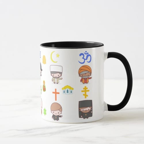 Caneca de Presente Dia Professores Ensino Religioso Teologia
