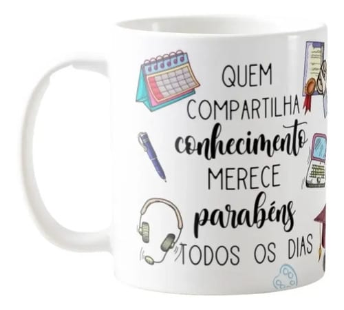 Caneca Presente Dia Dos Professores Para Secretaria Escolar - Dia dos Professores (Secretaria Escolar)