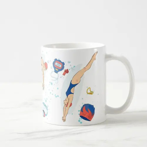 Caneca Natação Presente Dia dos Professores Mimo Professora