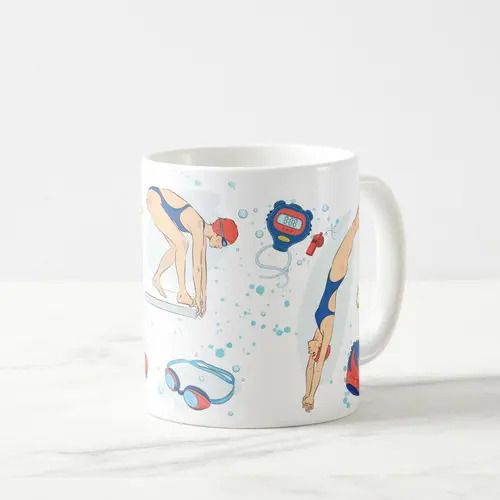 Caneca Natação Presente Dia dos Professores Mimo Professora