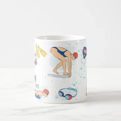Caneca Natação Presente Dia dos Professores Mimo Professora