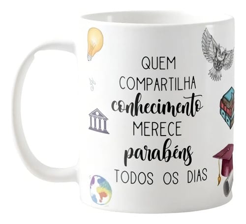 Caneca Presente Professor de Filosofia Pronta Entrega - Dia dos Professores (Filosofia)