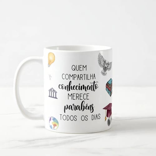 Caneca Presente Professor de Filosofia Pronta Entrega