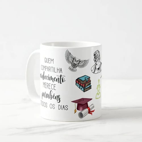 Caneca Presente Professor de Filosofia Pronta Entrega