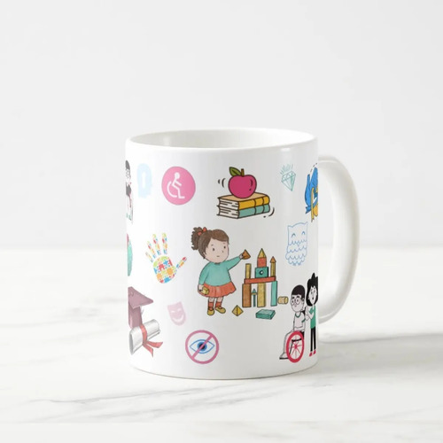 Caneca Presente Dia Dos Professores Escola Educação Especial