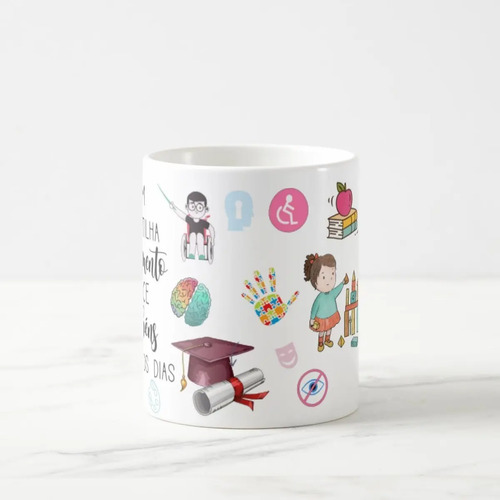 Caneca Presente Dia Dos Professores Escola Educação Especial