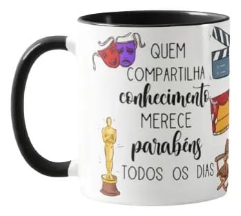 Caneca de Presente Dia dos Professores Professora de Teatro - Dia dos Professores (Teatro)