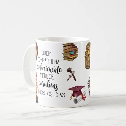 Caneca Professor História Pronta Entrega Dia dos Professores