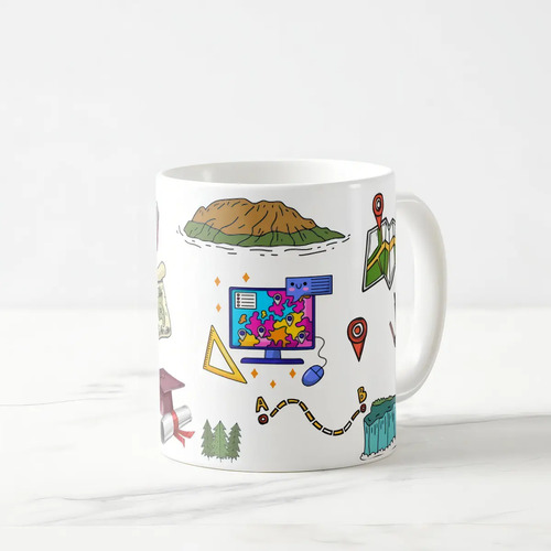 Caneca Presente Dia Dos Professores Professora Geografia