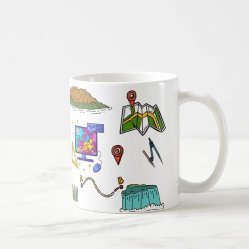 Caneca Presente Dia Dos Professores Professora Geografia