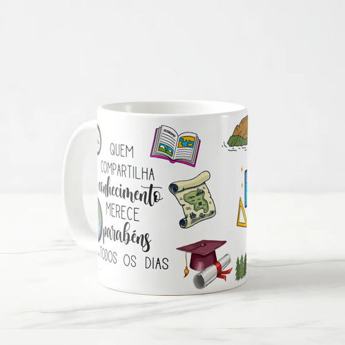 Caneca Presente Dia Dos Professores Professora Geografia