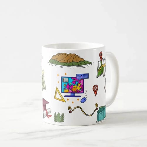 Caneca Presente Dia Dos Professores Professora Geografia