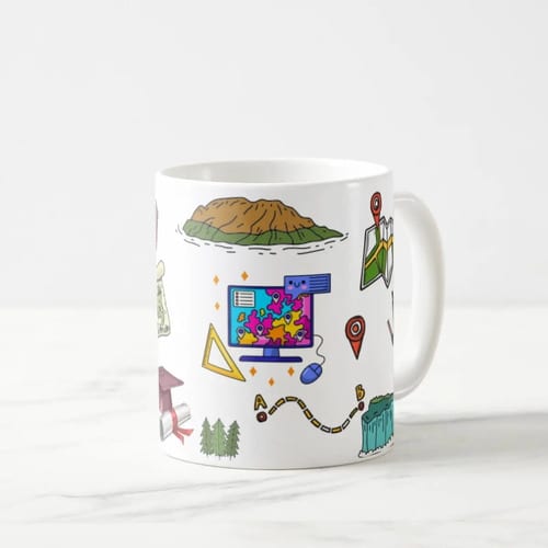 Caneca Presente Dia Dos Professores Professora Geografia