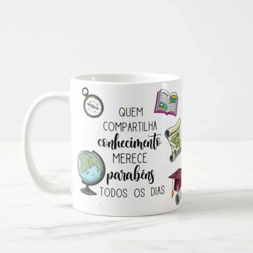 Caneca Presente Dia Dos Professores Professora Geografia