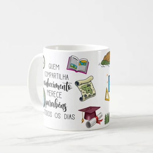 Caneca Presente Dia Dos Professores Professora Geografia