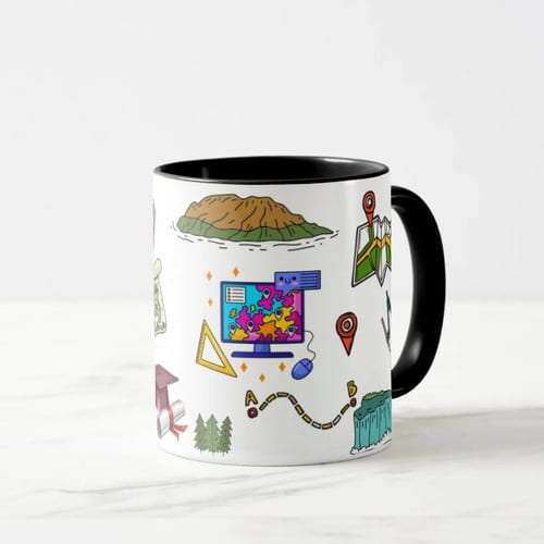 Caneca Presente Dia Dos Professores Professor De Geografia
