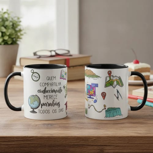 Caneca Presente Dia Dos Professores Professor De Geografia - Dia dos Professores (Geografia)