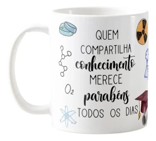 Caneca Presente Dia Dos Professores Professor De Química - Dia dos Professores (Química)