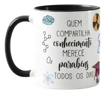 Caneca de Presente Dia dos Professores Professora de Química - Dia dos Professores (Química)