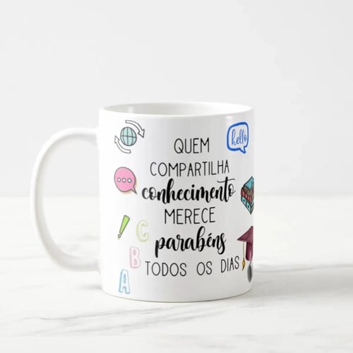 Caneca Presente Dia Dos Professores Miss Teacher Inglês