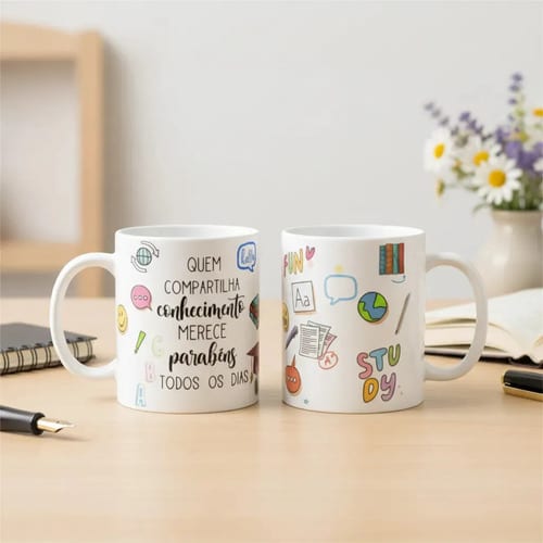 Caneca Presente Dia Dos Professores Miss Teacher Inglês - Dia dos Professores (Inglês)