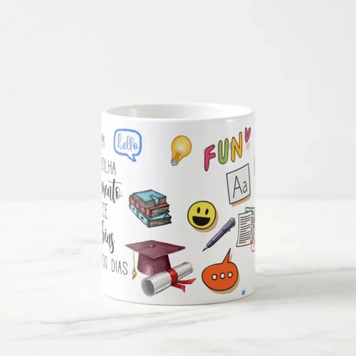 Caneca Presente Dia Dos Professores Miss Teacher Inglês