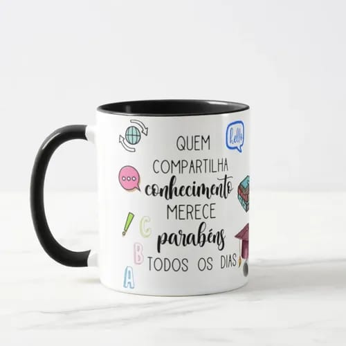 Caneca Professora de Inglês Pronta Entrega Dia dos Professores Presente ❤️