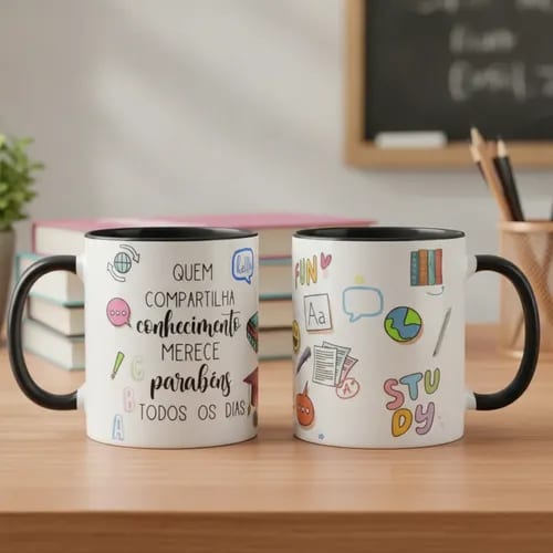 Caneca Professora de Inglês Pronta Entrega Dia dos Professores Presente ❤️ - Dia dos Professores (Inglês)