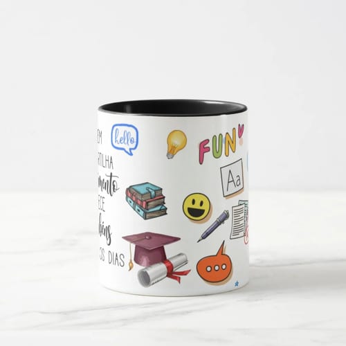Caneca Professora de Inglês Pronta Entrega Dia dos Professores Presente ❤️