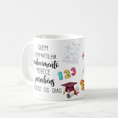 Caneca Presente Dia Dos Professores Professora De Matemática