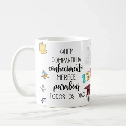 Caneca Presente Dia Dos Professores Professora De Matemática