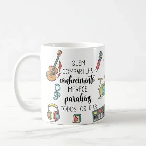 Caneca Presente Dia Dos Professores Musicalização Infantil