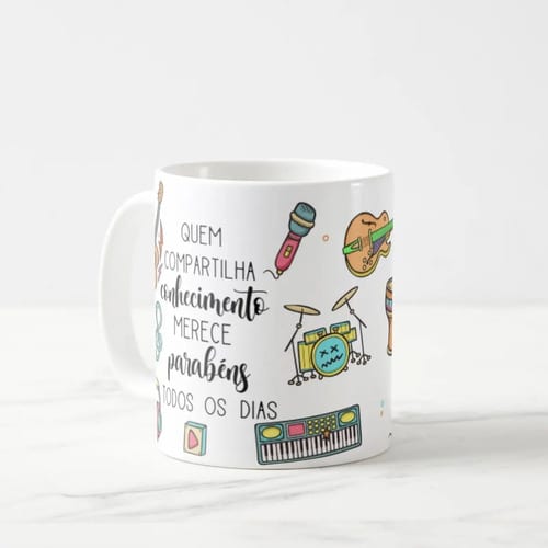 Caneca Presente Dia Dos Professores Musicalização Infantil