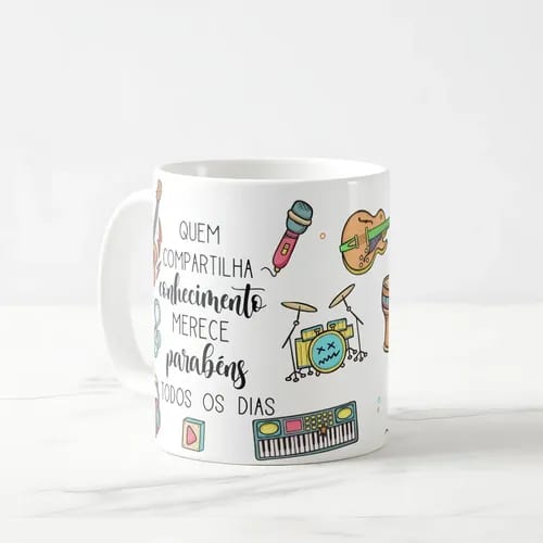 Caneca Presente Dia Dos Professores Musicalização Infantil
