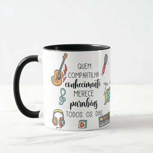 Caneca Presente Dia Dos Professores Professor De Música