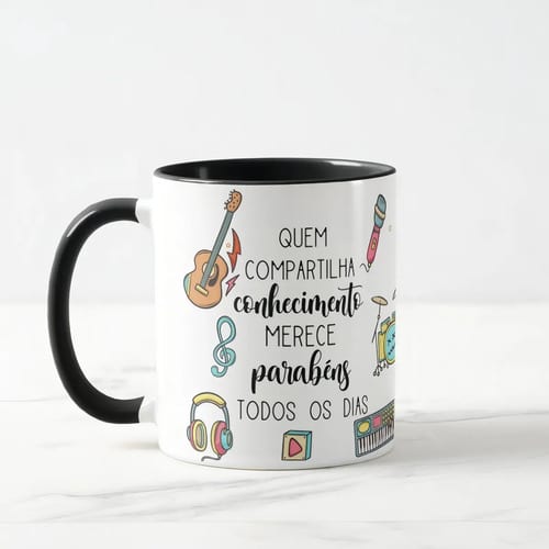 Caneca Presente Dia Dos Professores Professor De Música