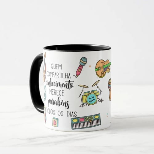 Caneca Presente Dia Dos Professores Professor De Música