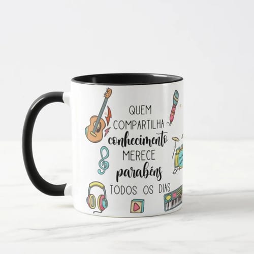 Caneca Presente Dia Dos Professores Professor De Música