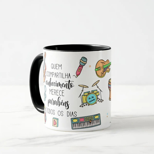 Caneca Presente Dia Dos Professores Professor De Música
